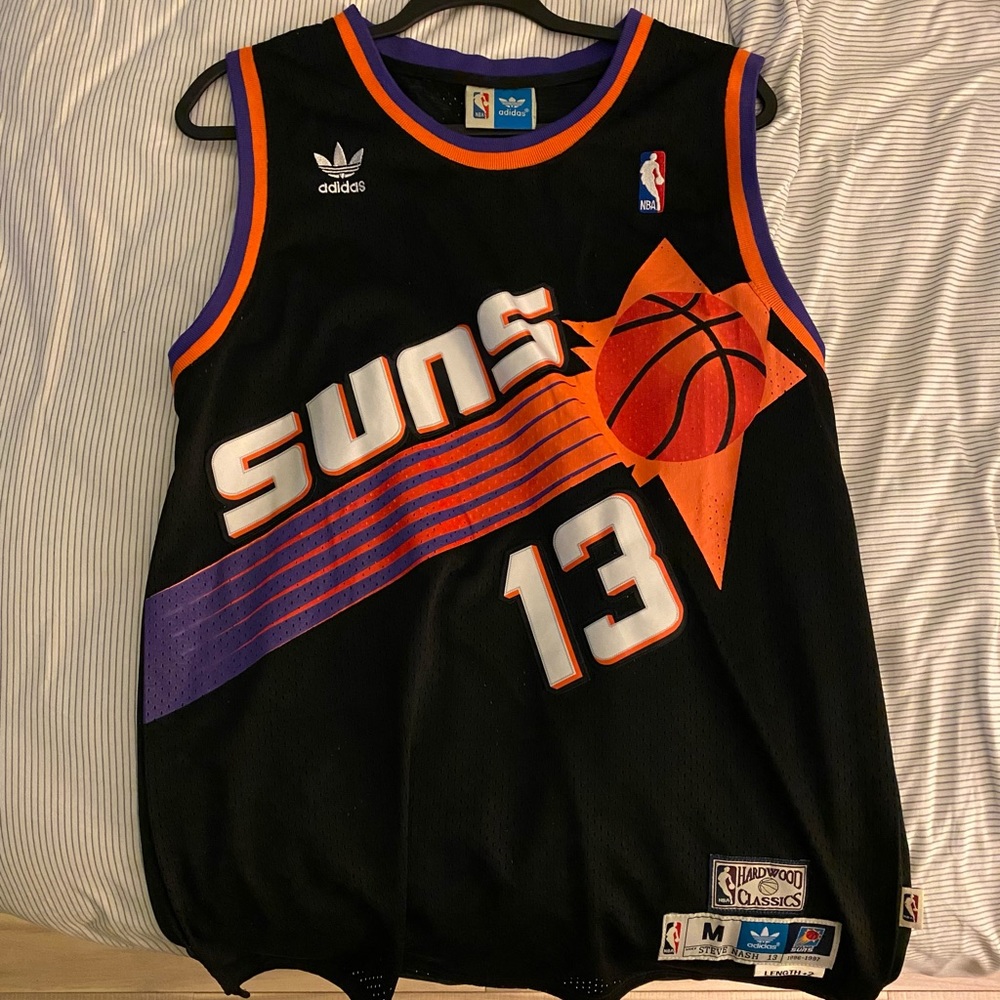 Phoenix Suns Steve Nash Black Jersey-SIZE: M